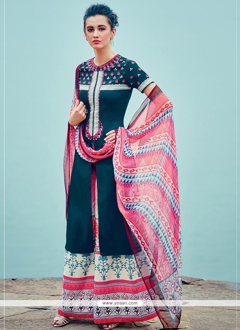 Multiple Colors Ladies Printed Palazzo Suit