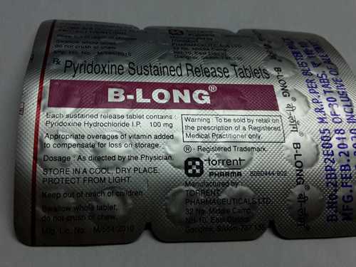 Pyridoxine Sustained Release Tablets Generic Drugs
