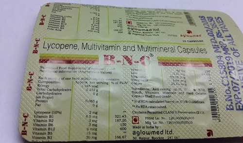 Lycopene Multivitamin Multimineral Capsules Generic Drugs
