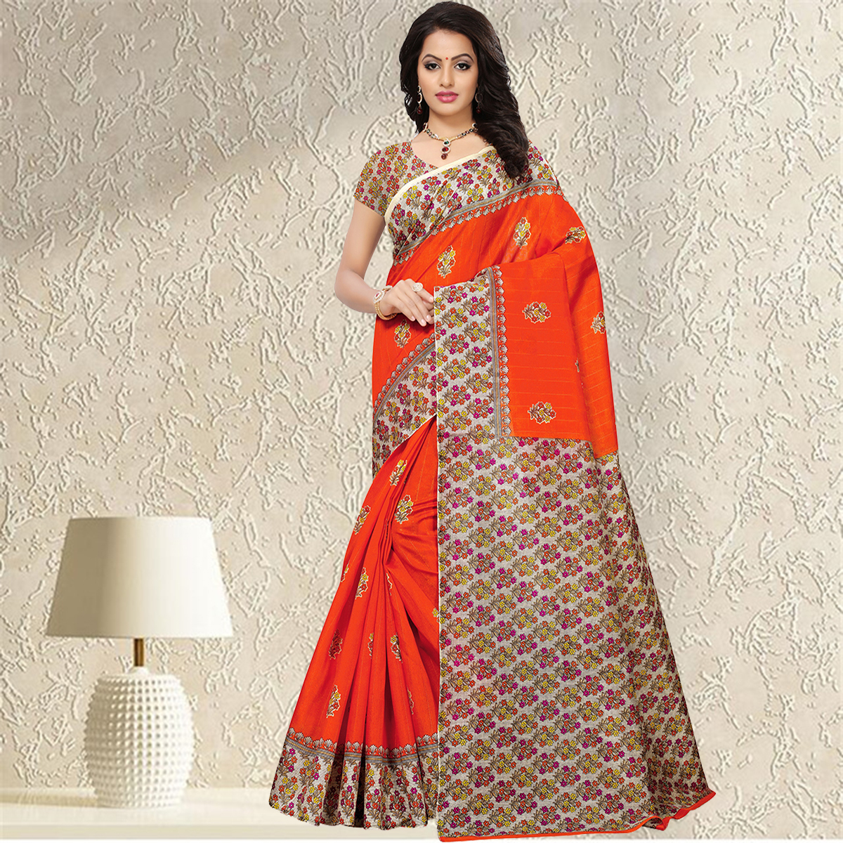 Fancy Mysore Silk Printed Saree