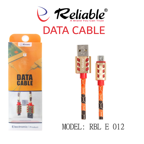 Data Cable - Plastic Body, Orange Color | Durable Design for Seamless Connectivity and Enhanced Performance