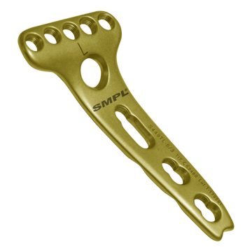 Distal Radius Buttress Locking Plate - Stainless Steel & Titanium, 2.4mm Head Diameter, 3mm Shaft Length, 8-Hole Design
