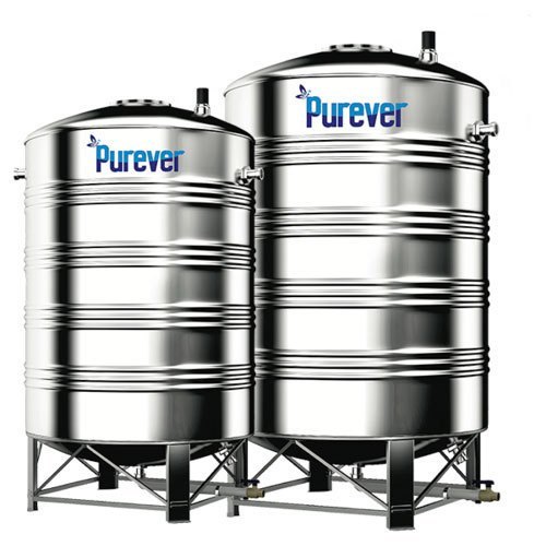 2500 Litre Stainless Steel Water Storage Tank - Color: Silver