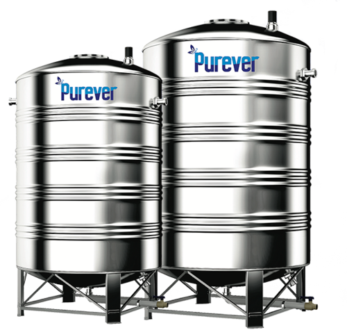 4000 Litre Stainless Steel Water Storage Tanks - Color: Silver