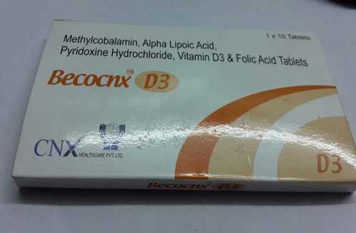 Methycobalamin Alpha Lipoic Acid Pyridoxine Jydrocloride Vitamin D3 Folic Acid Tablet Health Supplements