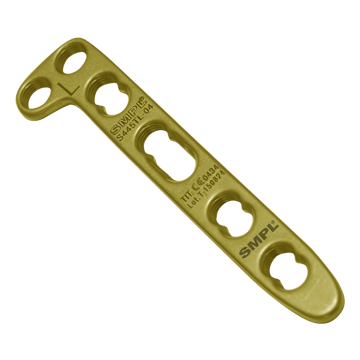 Angled Distal Radius Locking Plate Head Diameter: 2 Head Holes