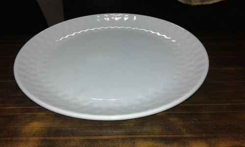 Waves Round Buffet Plate - Plastic Material, Custom Size, Multi-color Options | Ideal For Caterers, Hotels, Banquets, High-volume Custom Solutions
