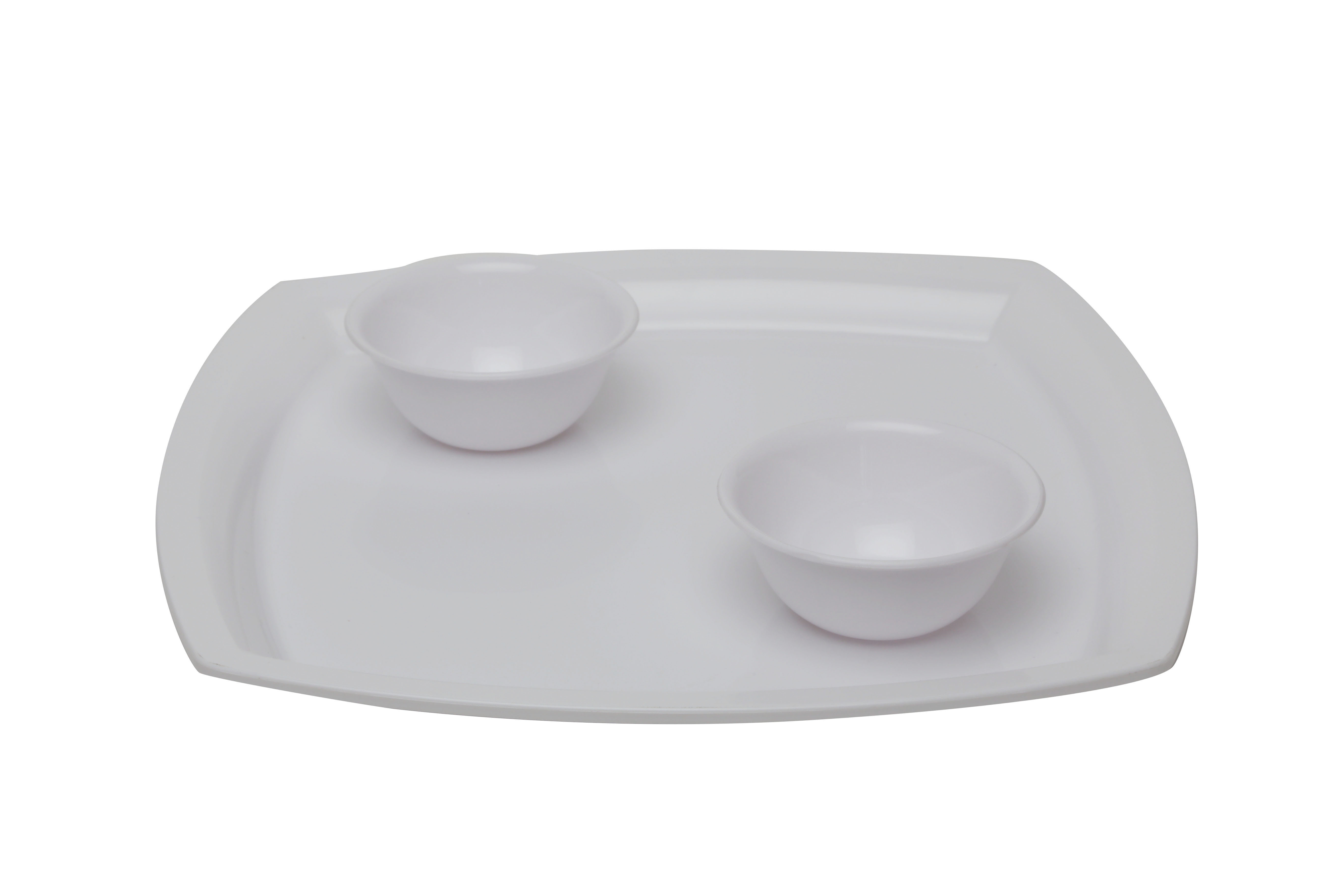 Waves Square Buffet Plate - Plastic, Custom Size, Varied Colors, Unique Designs | Ideal For Caterers, Hoteliers, Banquets, Corporate Events