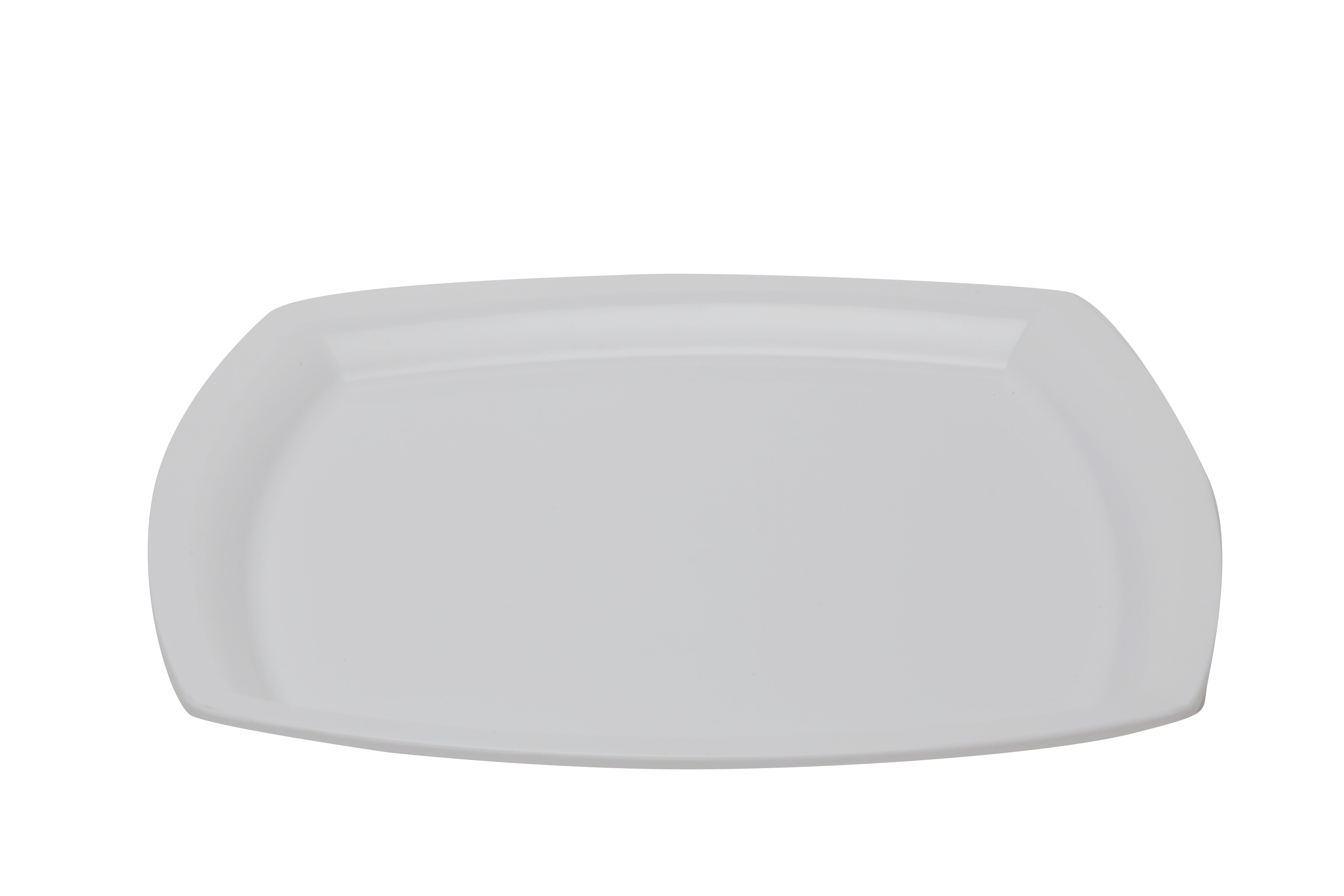 Waves Square Buffet Plate - Plastic, Custom Size, Varied Colors, Unique Designs | Ideal For Caterers, Hoteliers, Banquets, Corporate Events