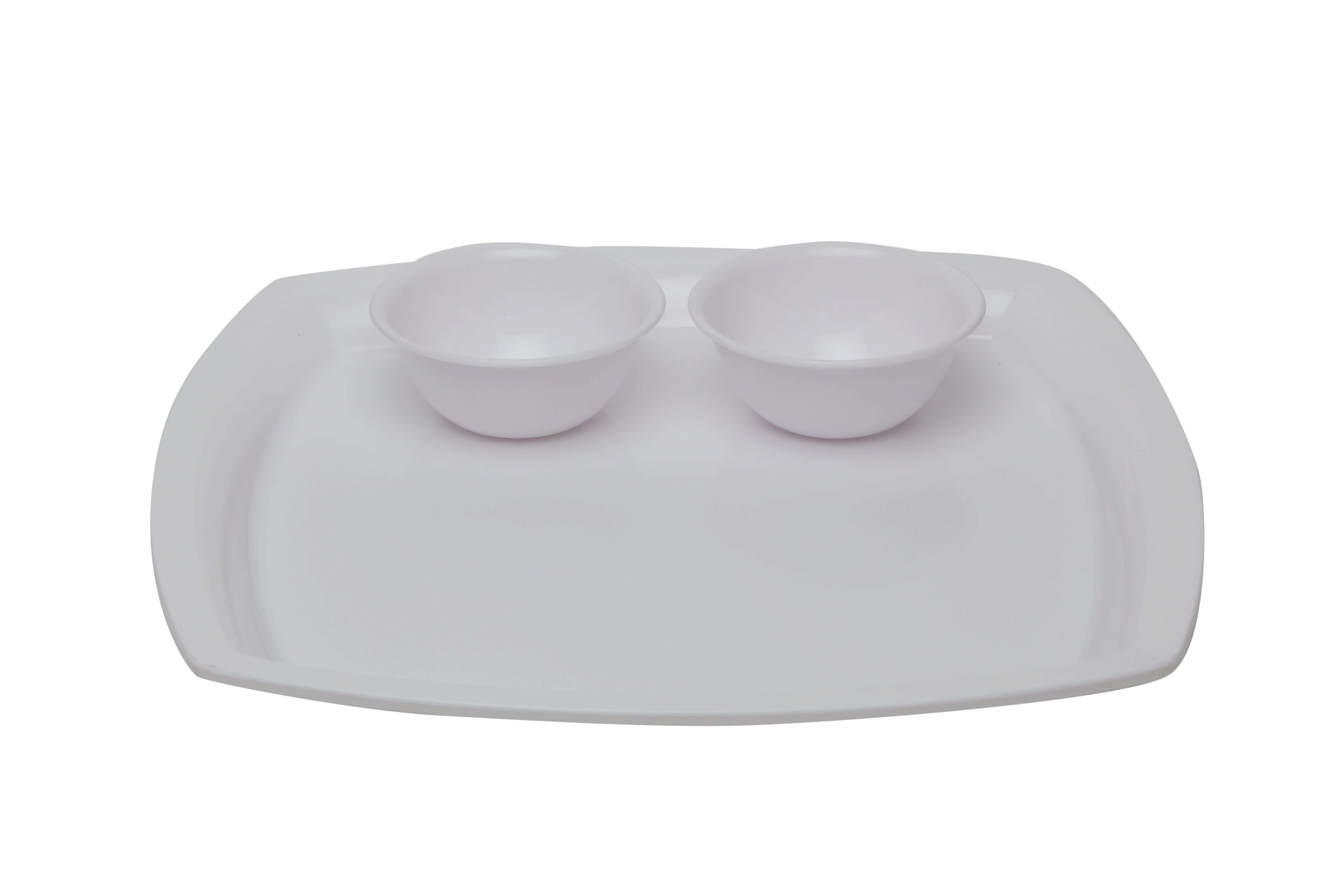 Waves Square Buffet Plate - Plastic, Custom Size, Varied Colors, Unique Designs | Ideal For Caterers, Hoteliers, Banquets, Corporate Events