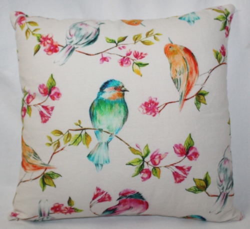 बर्ड्स प्रिंटेड कुशन कवर