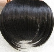 Natural Black Clip In Bangs
