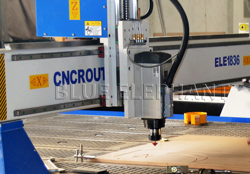Blue Elephant 1836 Cnc Router - 1800x3600x200mm | High Precision, High Speed, Low Energy Consumption, Italy Hsd Air Cooling Spindle, Taiwan Hiwin Linear Square Rail, Yako 2811 Driver