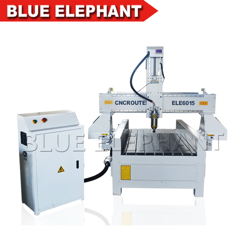 Vacuum Cleaning System 6015 Wood Cutting Cnc Router Machine High Z Travel With Cheap Price