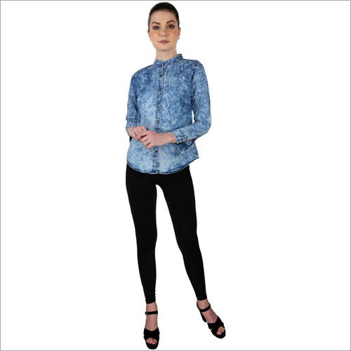 Ladies Modern Denim Shirt