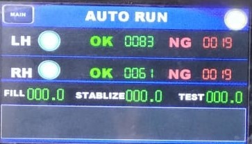 Mv Body Leakage Testing - Gas Pressure: 1 To 12 Bar