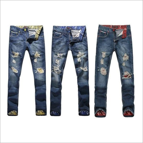 पुरुषों के डिजाइनर फटे जीन्स