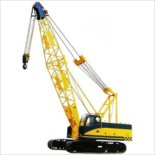 Crawler Crane - Boom Length 10-40 m, Total Gross Weight 71.5 Ton, Diesel Power Source, Yellow Color, Capacity 20-25 Ton, Max Height 80-100 Feet | Enhanced Durability, User-Friendly Design, Trouble-Free Functionality