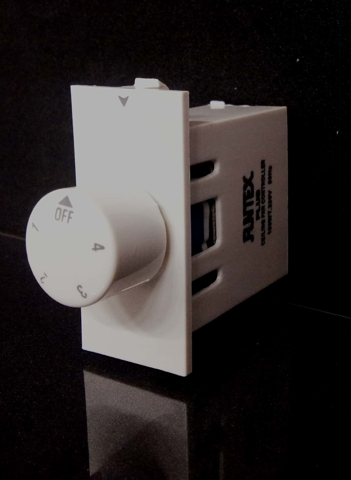 1m Regulator 4 Step - White Color, Application For Home And Office | No Warranty, Ideal For Efficient Fan Control