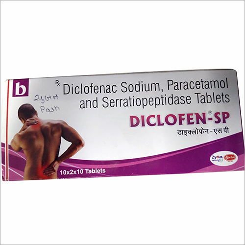 External Use Drugs Diclofen-Sp Diclofenac Sodium Paracetamol And Serratiopeptidase Tablets