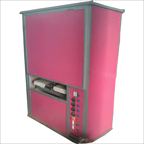 Double Die Paper Plate Making Machine - 80-300 GSM, 4-14 Inch, Pink | High Output, Easy Install, Durable, Customizable, Low Maintenance