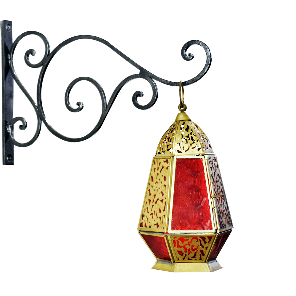 Black Scroll Design Wall Bracket