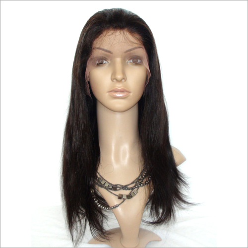 Front Lace Wig - Human Hair, Long Length, Black Color - Soft Texture, Medium Density, Non-Allergic, Easy Maintenance, Versatile for Fashion Shows and Parties