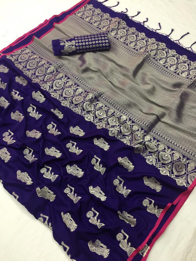 Multi Soft Mysore Silk Saree