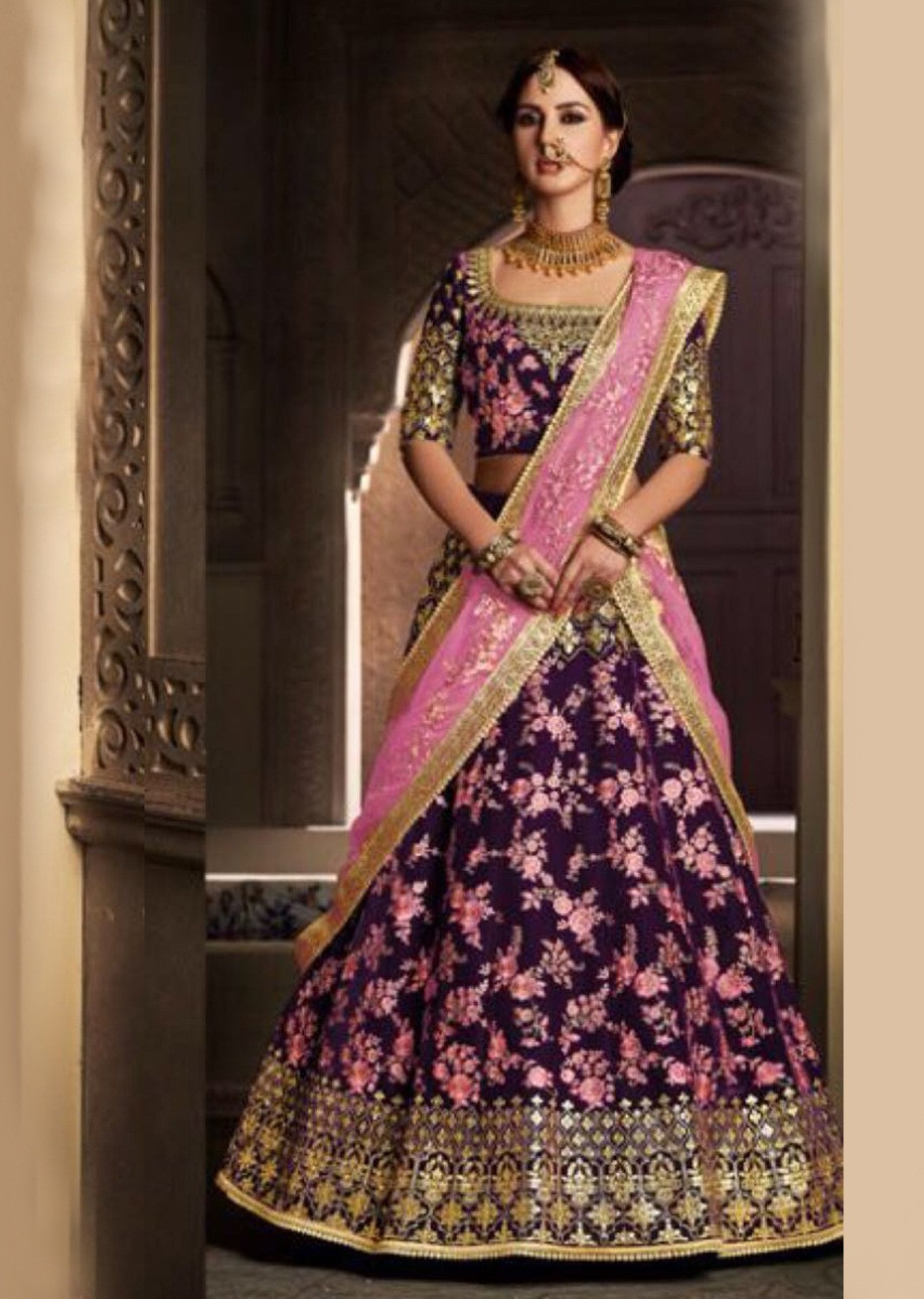 Ladies Designer Lehenga - Color: Multi Colors