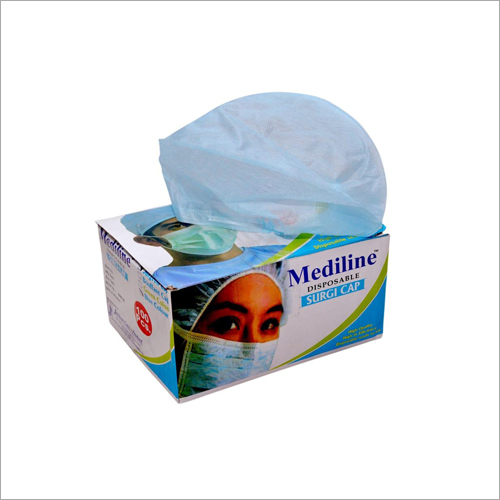 Disposable Bouffant Cap - Non-Woven, One Size, Light Blue | Ultrasonically Sealed, Elastic Design for Operation Theaters, Labs, Hospitals