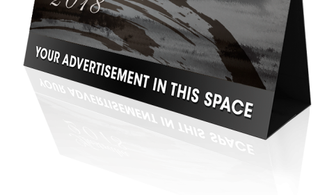 ब्लैक प्रोमोशनल टेबल कैलेंडर प्रिंटिंग