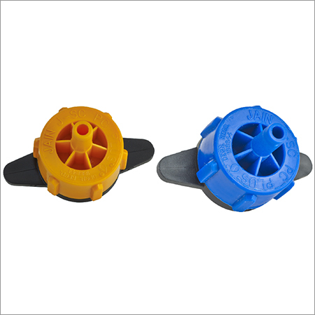 J-SC-PC Plus Dripper Emitter - Plastic Material, 1/4" Barbed Inlet and Outlet | Ideal for Drip Irrigation Systems, Agri-Applications