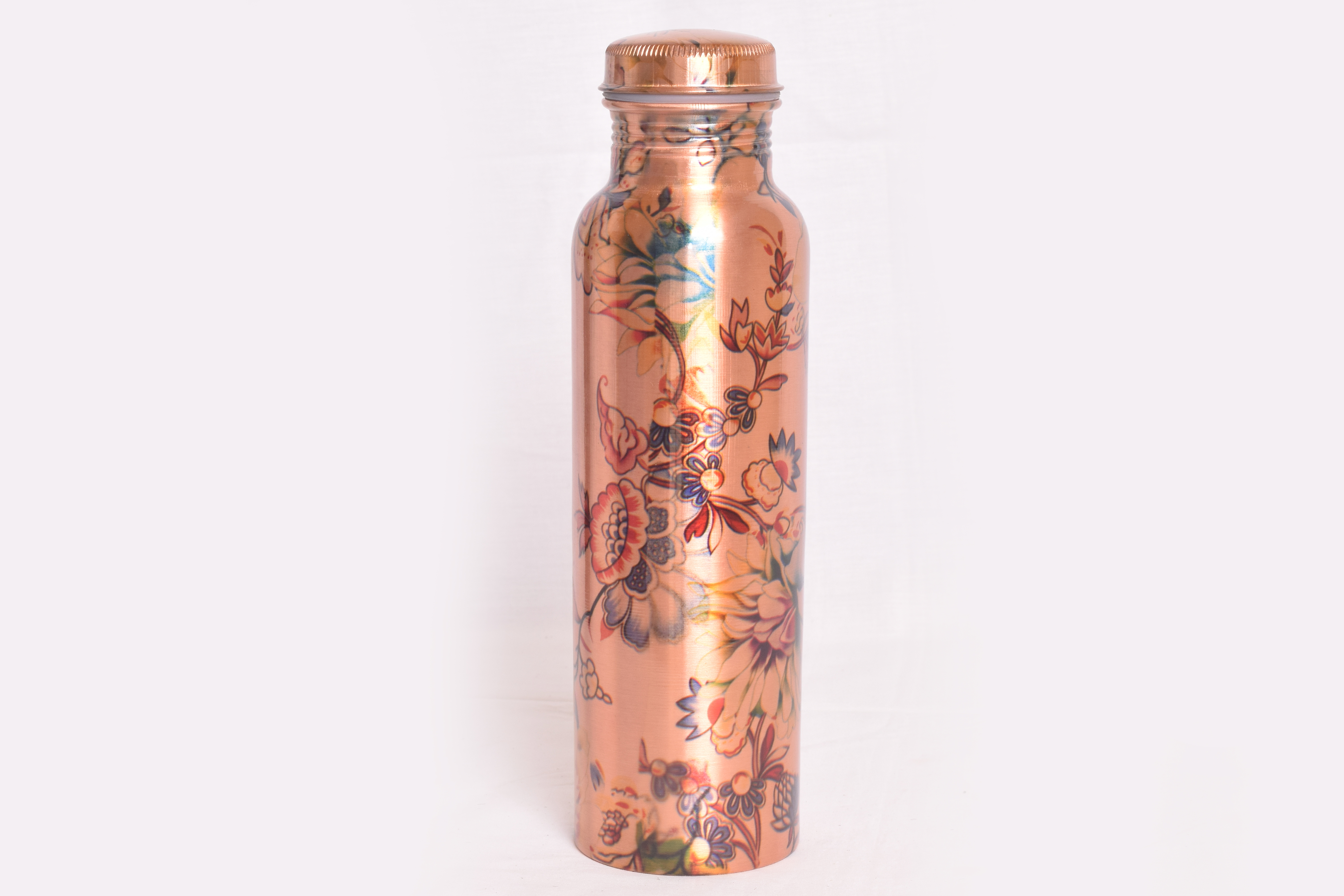 Printed Copper Bottle - Copper Material, Various Sizes & Prints Available | Attractive Design, Durable Build, Perfect Polish, Enhanced Appeal