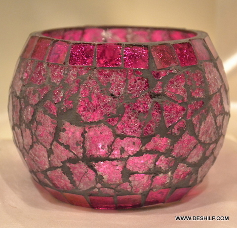 Crimsonglow Bowl Votive - Material: Glass