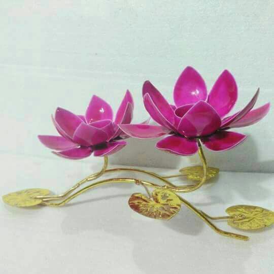 Akhand Deep - Brass & Crystal | Decorative Lamp For Homes & Temples, Round & Oval Design, Golden Color, Ideal For Gifting & Home Decor