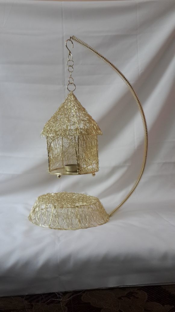 Akhand Deep - Brass & Crystal | Decorative Lamp For Homes & Temples, Round & Oval Design, Golden Color, Ideal For Gifting & Home Decor
