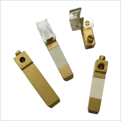 Brass Electrical Plug Pins - 1-2 Inch, Golden Color | Polished Finish, Ideal for Electrical Fittings