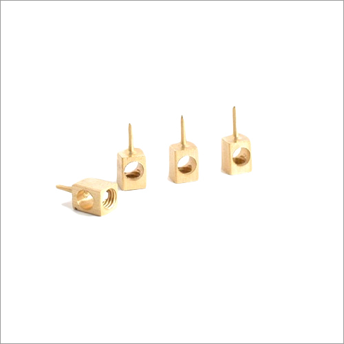 Brass PCB Terminal - 1/2 Inch | Golden Polished Finish, Premium Quality Electrical Fitting