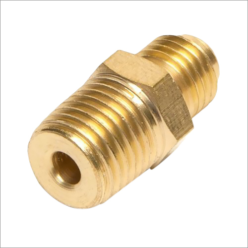 Brass Adapter - 1 Inch, Polished Finish | Golden Color, Ideal for Pipe Fittings