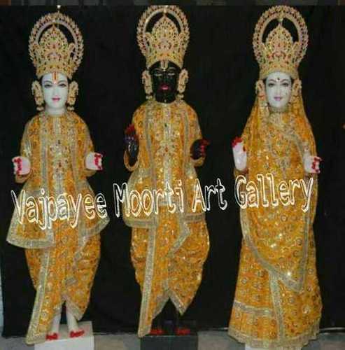 Lord Ram Darbar Statues - Material: Marble