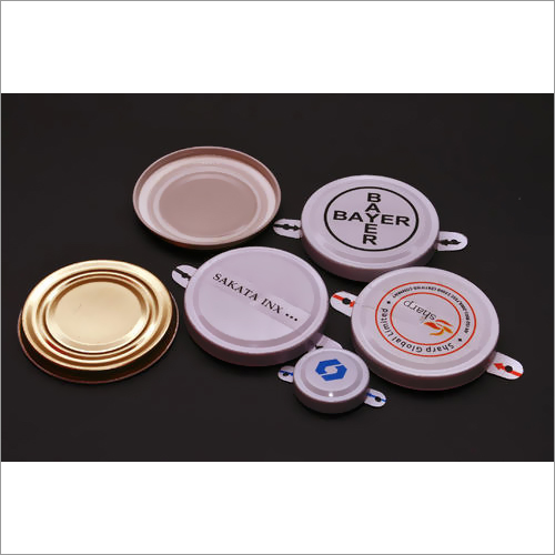 50mm Printed Drum Cap Seals - Metal, Designed For Pharmaceutical And Food Packaging Industries, Suitable For Covering Drums With High Efficiency