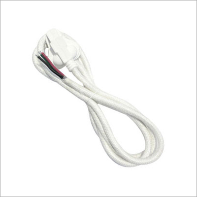 3 Pin Power Cord - PVC Material, 3 Meters Long, White Color | 250V Voltage, 10A Current, 18 AWG Wire Gauge