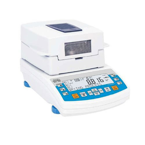 Moisture Balances - Plastic, 200 x 300 x 150 mm | LCD Display, 0.01% Accuracy, 100 g Capacity, 2.5 kg Weight, AC Adapter Powered