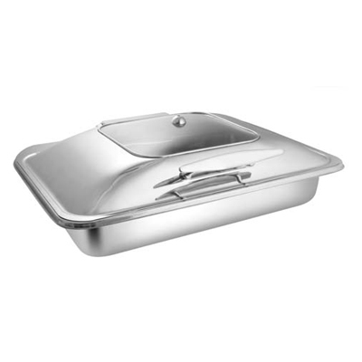 Rectangular Sq. Glass Lid Chafer