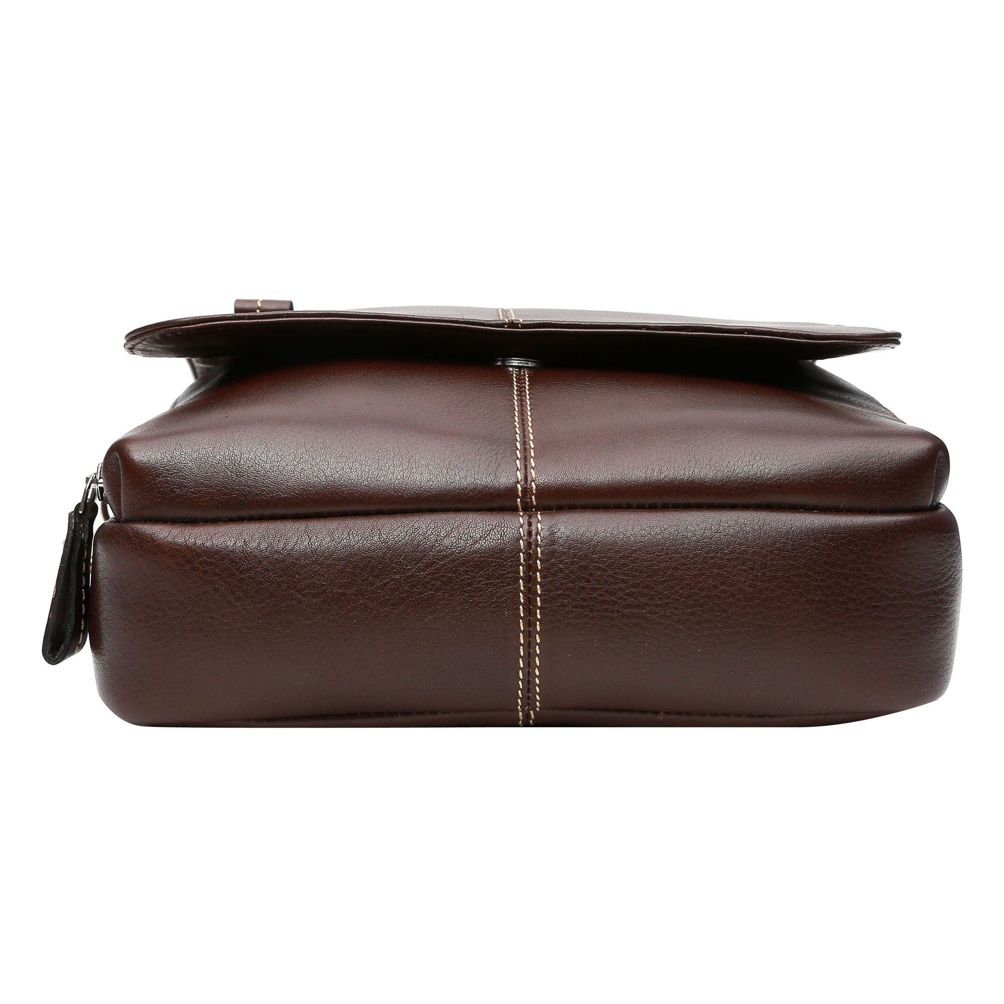 Leather Brown Messenger Bag Gender: Unisex