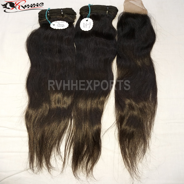 Natural Hot Selling Unprocessed Virgin Indian Hair With Cuticle Aligned Tangle Free