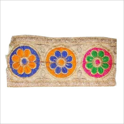 Designer Border Lace Length: 9  Meter (M)