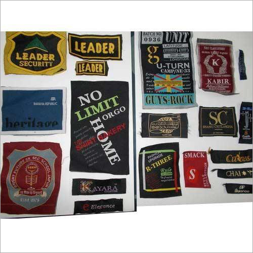 Rectangle Designer Woven Sticker