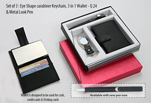 Metal Leather Gift Set