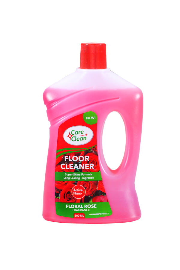Floor Cleaner (Rose) - Liquid, Fragrant Rose Essence, Non-toxic Formula | Ideal For All Floor Types, Leaves A Fresh Scent